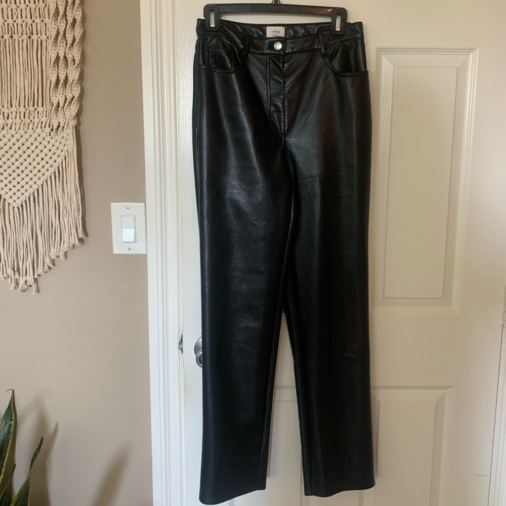 Wilfred Aritzia Melina Leather Pant